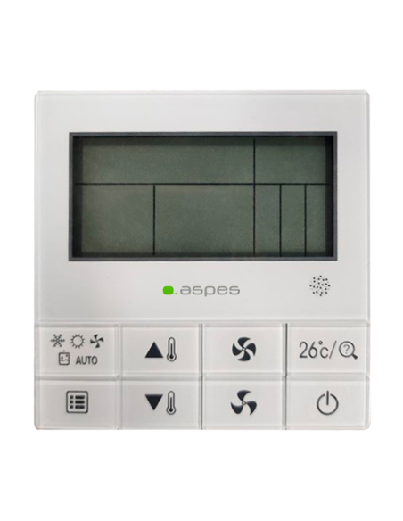 AACC Aspes, Conductos, 24000BTU, A++/A+, Frío-Calor, Inverter, R32, Gris, Panel, Wifi