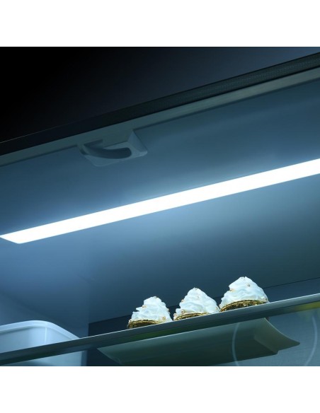 Frigorífico 4 puertas Aspes, Nofrost, A++, 189cm, 90,9cm, 64,8cm, Inox, Display