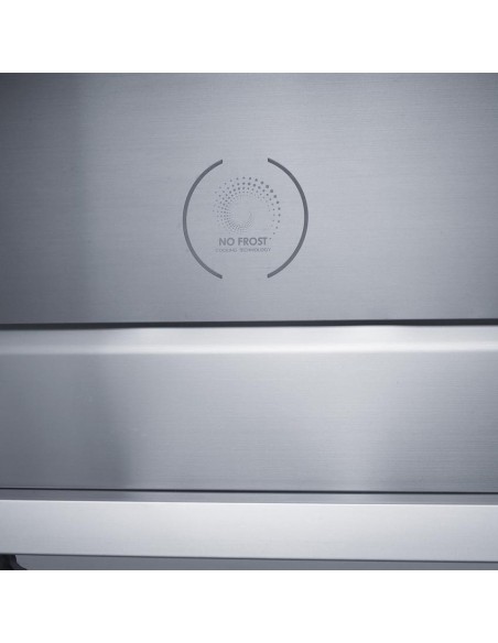 Frigorífico 4 puertas Aspes, Nofrost, A++, 189cm, 90,9cm, 64,8cm, Inox, Display