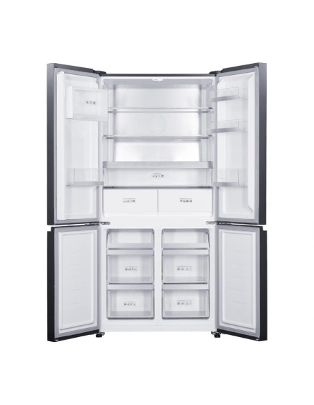 Frigorífico 4 puertas Aspes, Nofrost, A++, 189cm, 90,9cm, 64,8cm, Inox, Display