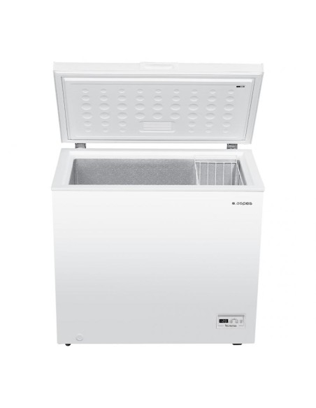 Arcón congelador Aspes, Estático, A+/F, 84,7cm, 91 cm, 55,5cm, Blanco, Display/Dual 200 Litros