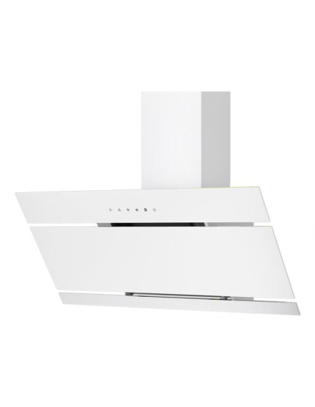 Campana Aspes, Decorativa, A++, 114cm, 89.7cm, 40.3cm, C.Blanco, Táctil, 600m3/h, 58dB, 1 filtro