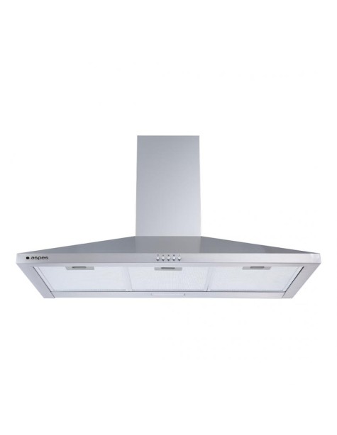 Campana Aspes, Pirámide, B, 85cm, 89.8cm, 44.8cm, Inox, Electrónico, 520m3/h, 67dB, 3 filtros