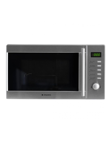 Microondas Aspes, 700w, 25,82cm, 43,95cm, 33,5cm, Inox, Digital, Grill, 20 Litros