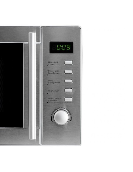 Microondas Aspes, 700w, 25,82cm, 43,95cm, 33,5cm, Inox, Digital, Grill, 20 Litros