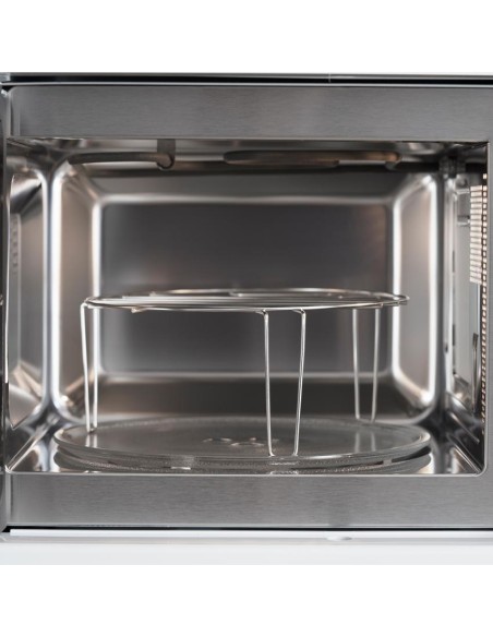Microondas Integración Aspes ,800w,38,2cm, 59,4cm, 34,3cm,Metacrilato Blanco,Digital,Grill,20 Litros