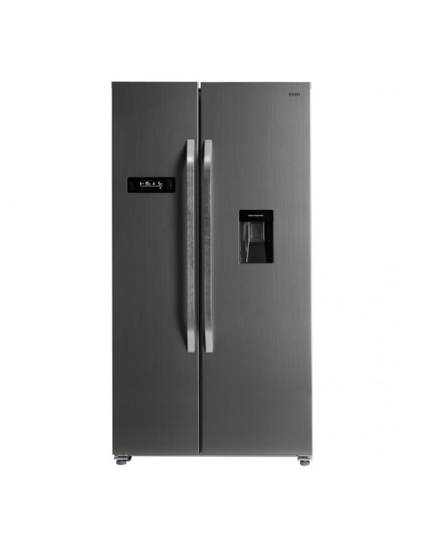 Americano Svan, No Frost, A+/F, 177cm, 90cm, 66cm, Inox, Touch Display, Dispensador Agua, Depósito