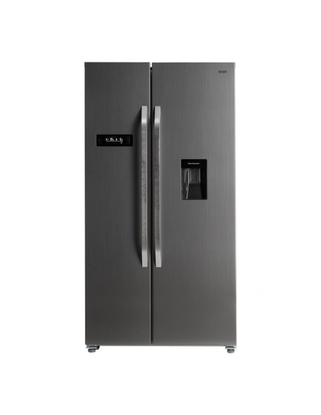 Americano Svan, No Frost, A+/F, 177cm, 90cm, 66cm, Inox, Touch Display, Dispensador Agua, Depósito