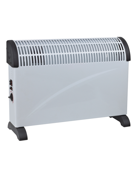 Estufa Convector Svan, 3 niveles potencia 2000w/1250w/750w, Blanca, Turbo