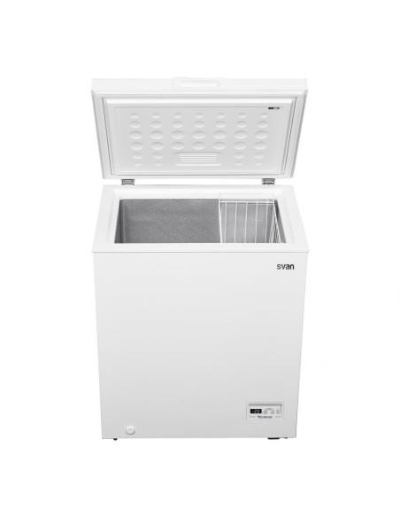 Arcón congelador Svan, Dual Cooling, 150L, A+/F, 84.5cm, 70.5cm, 54.5cm, Blanco, Display