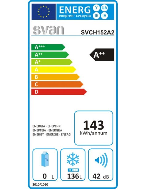 Arcón congelador Svan, Dual Cooling, 150L,...