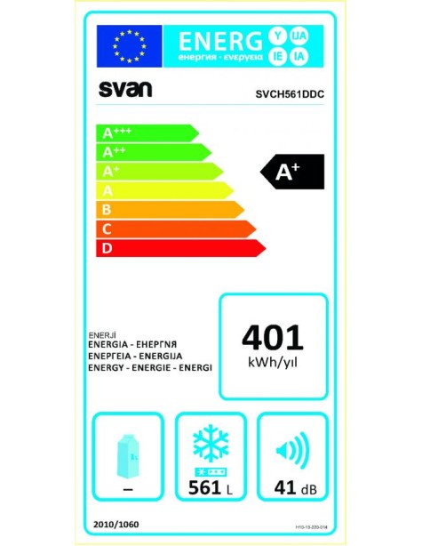 Arcón congelador Svan, Dual Cooling, 555L,...