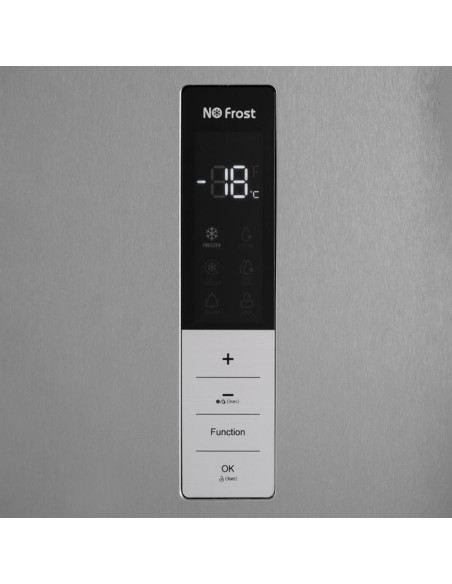 Congelador y Refrigerador Svan, Nofrost, Dual cooling, A++, 185cm, 70cm, 77cm, Inox, Display