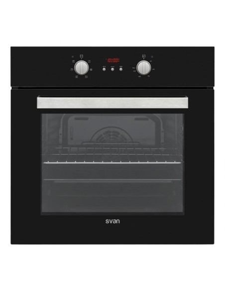 Horno Svan, 69L, A, 59.5cm, 59.5cm, 57.5cm, Cristal Negro, 6P, Display, Turbo