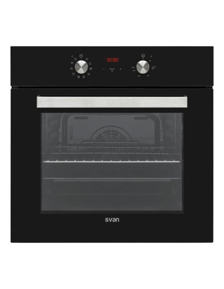 Horno Svan, 69L, A, 59.5cm, 59.5cm, 57.5cm, Cristal Negro, 10P, Display Táctil, Turbo