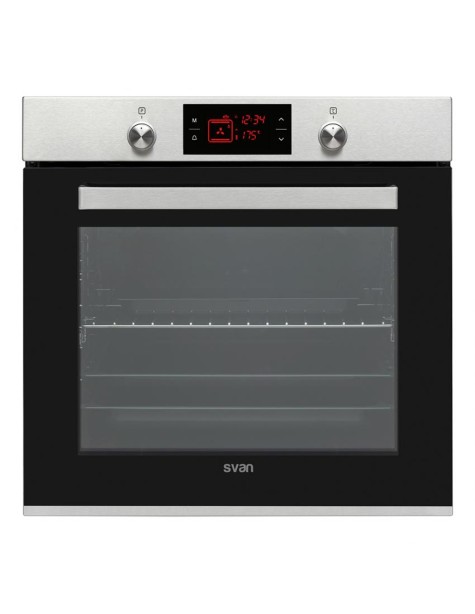 Horno Svan, 78L, A, 59.5cm, 59.5cm, 57.5cm, Inox, Display Táctil, 10P, Cortina Aire