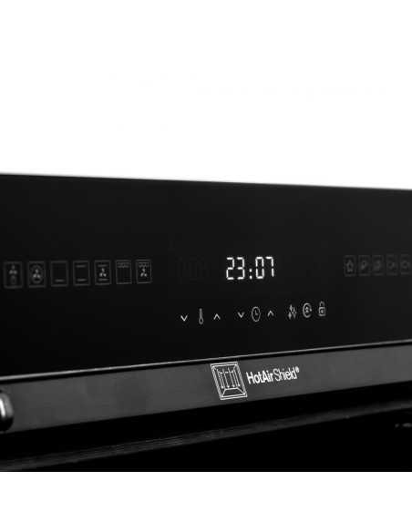 Horno Svan, 78L, A, 59.5cm, 59.5cm, 57.5cm, Cristal Negro, Total Display Táctil, 10P, Cortina Aire