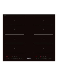 Placa Inducción Svan, 7200w, 6,2cm, 59cm, 52cm, Cristal... 2