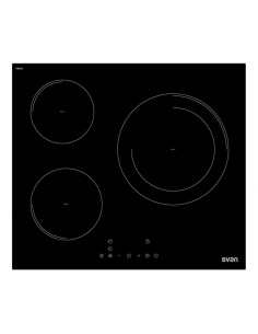 Placa Inducción Svan, 6600w, 6,2cm, 59cm, 52cm, Cristal... 2