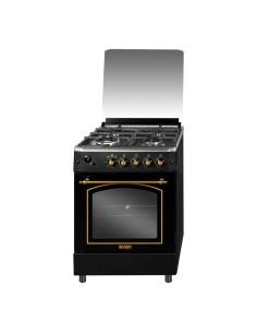Cocina Svan, Gas, 89cm, 59.7cm, 63cm, Rústica Negra,... 2
