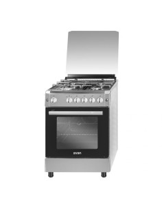 Cocina Svan, Gas, 89cm, 59.7cm, 63cm, Inox, En.Inox, Tapa...