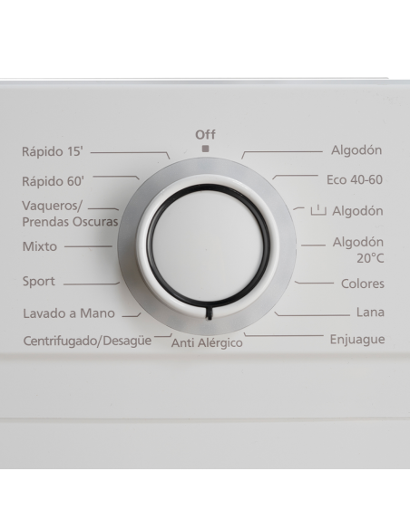 Lavadora 8kg Svan, Universal, A+++/D, 1000 rpm, 84.5cm, 59.7cm, 59cm, Blanca, Display, Antialérgico