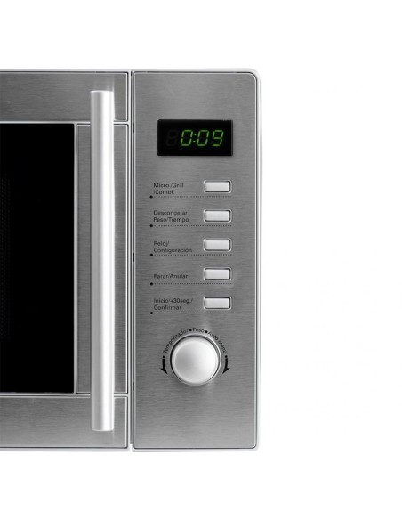 Microondas Svan, 700w, 25,82cm, 43,95cm, 33,5cm, Inox, Digital, Grill, 20 Litros