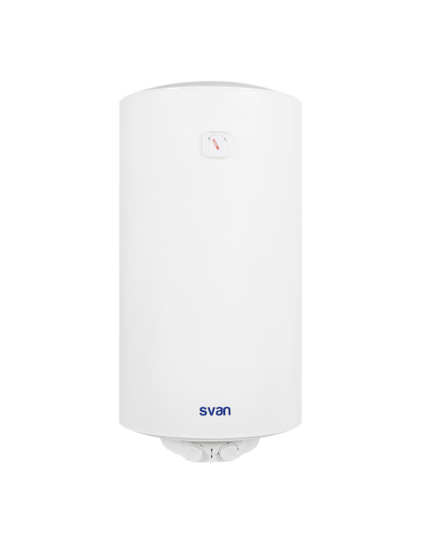 Termo eléctrico Svan, Vertical, 92L, D, 89,5cm, ø45cm, Blanco, Electrónico, 1,5kW