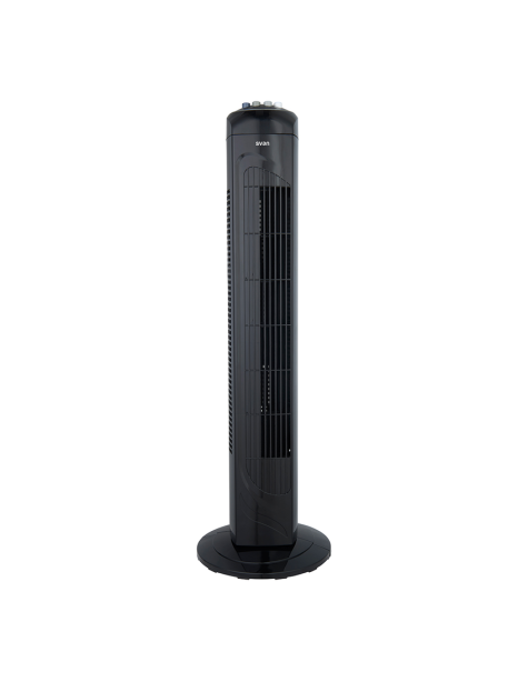 Ventilador Torre Svan, 29'', 45W, Negro, 3 Velocidades, Electrónico, Temporizador, Oscilación