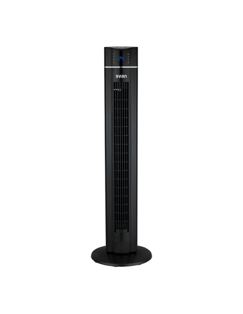 Ventilador Torre Svan, 60w, 42", 3 Velocidades, 3 funciones, Ionizador, Color Negro