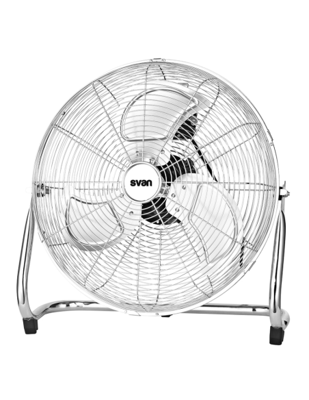 Ventilador Industrial Suelo Svan, 110w, 18", 3 Velocidades, Color Metálico