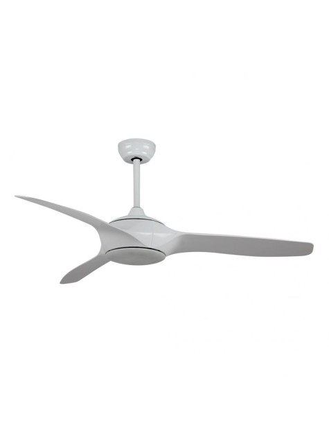 Ventilador Techo Svan, 52'', 75W, Blanco, 3 Velocidades, Motor DC, Mando Distancia, Luz