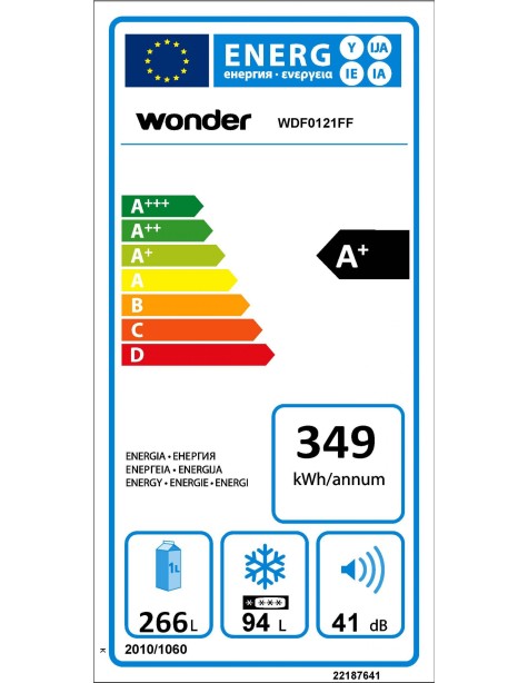 Combi Wonder, Smatfrost, A+, 201cm, 59,5cm,...