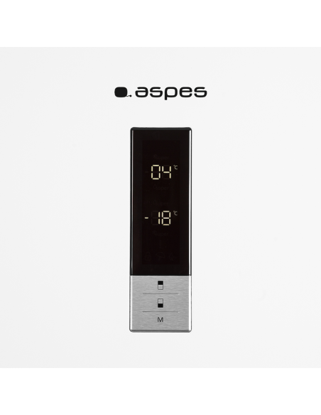 Combi Aspes, Smartfrost, A++/E, 201cm, 59,5cm, 65cm, Blanco, Display, Flexi Rack, 