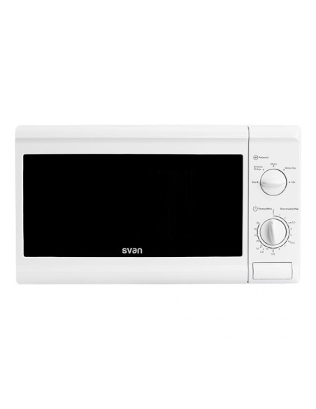 Microondas Svan, Eléctrico, 20L, 700w, 25.8cm, 44cm, 33.9cm, Blanco, Electrónico