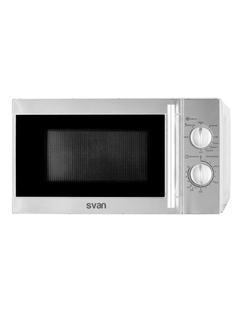 Microondas Svan, 700w, 25,82cm, 43,95cm, 33,5cm, Inox, Grill, 20 Litros