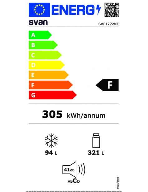 Frigorífico Svan, No Frost, A+/F, 178cm, 70cm,...