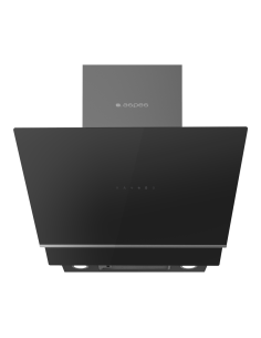 Campana Inclinada Aspes A+++ 44cm 60cm 43cm Cristal negro...