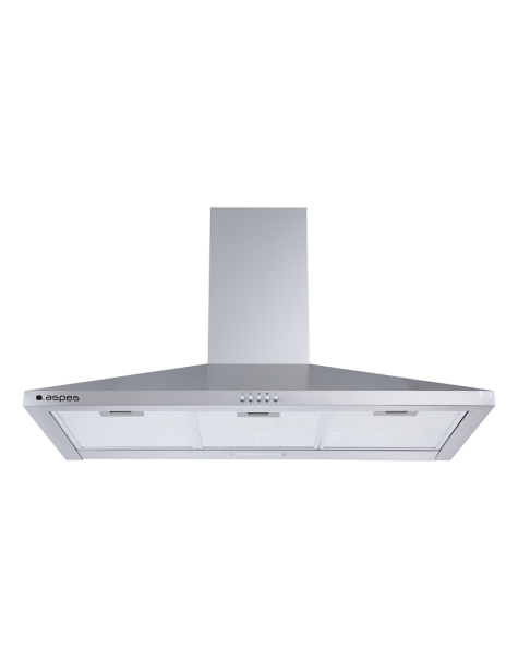 Campana Piramidal Aspes A+ 56,9cm 90cm 45cm Inox Manual Inverter LED 520m3/h 65dB 