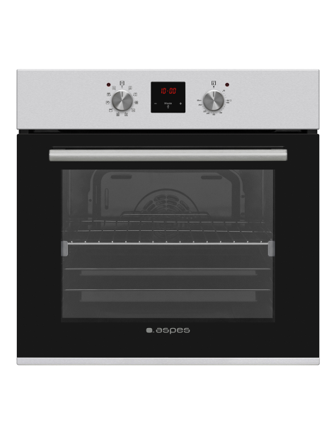 Horno Multifunción Aspes 69L A 59,5cm 59,5cm 57,5cm Inox Display táctil 10P G.Telescópicas