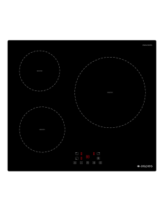 Placa Inducción Aspes 6200W 5,8cm 59cm 52cm Cristal negro...