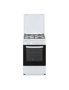Cocina Aspes Gas 87cm 50cm 56,5cm Blanco Manual 4Q 55L 2P...