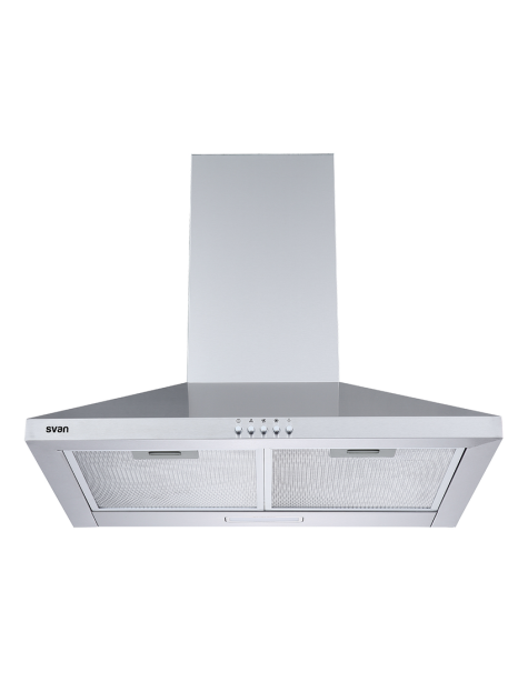 Campana Piramidal Svan B 94cm 60cm 44,8cm Inox Manual LED 520m3/h 67dB 