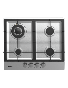 Placa Gas Butano Svan 8500W 9cm 59,5cm 51,5cm Inox Manual...