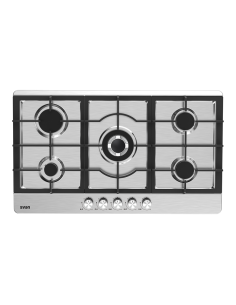 Placa Gas Butano Svan 11500W 9cm 86cm 51cm Inox Manual...