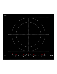 Placa Inducción Svan 7400W 6cm 59cm 52cm Cristal negro...