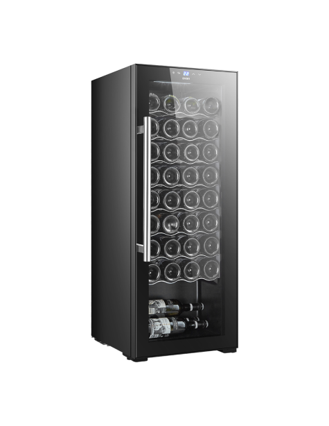 Vinoteca Svan Cíclico 106L 36Bot G 110,5cm 43cm 48,2cm Negro Display táctil Única Zona 1Puerta