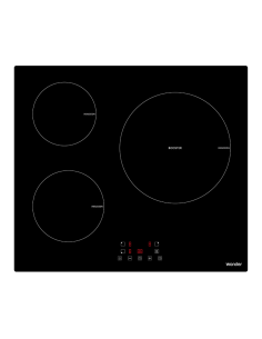 Placa Inducción Wonder 6200W 6cm 59cm 52cm Cristal negro...